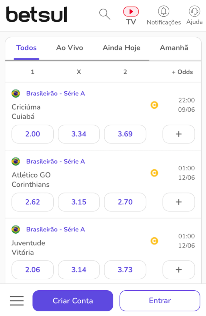 Análise de Odds e Limites de Aposta