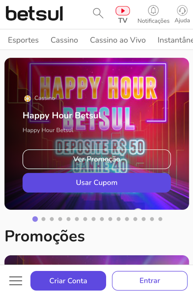 Bônus e Promoções